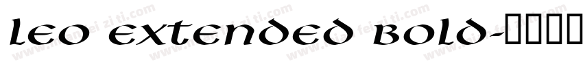 Leo Extended Bold字体转换